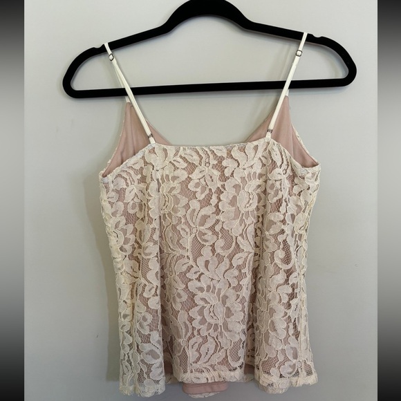 SOCIALITE Lace Beige Tank Top - Picture 7 of 8